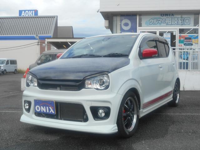 アルトターボRS ベースグレード モンスタースポーツバンパー BLITZ車高調 パナソニックナビ フルセグTV バックカメラ デジタルインナーミラー 前後2カメラドライブレコーダー ETC ブースト計 5AGSターボ(17枚目)