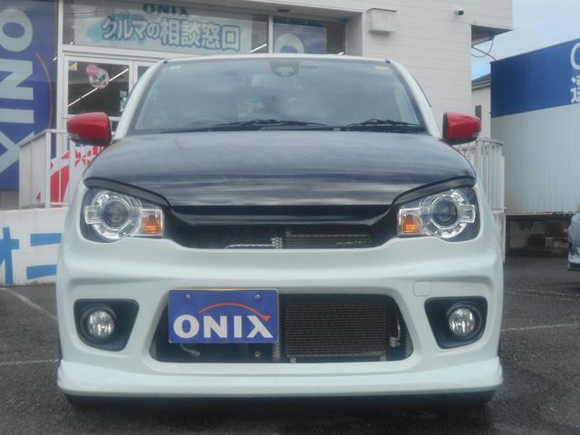 アルトターボRS ベースグレード モンスタースポーツバンパー BLITZ車高調 パナソニックナビ フルセグTV バックカメラ デジタルインナーミラー 前後2カメラドライブレコーダー ETC ブースト計 5AGSターボ(19枚目)