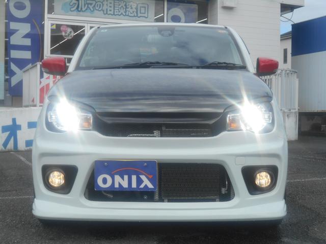 アルトターボRS ベースグレード モンスタースポーツバンパー BLITZ車高調 パナソニックナビ フルセグTV バックカメラ デジタルインナーミラー 前後2カメラドライブレコーダー ETC ブースト計 5AGSターボ(20枚目)