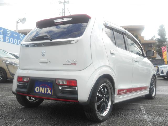 アルトターボRS ベースグレード モンスタースポーツバンパー BLITZ車高調 パナソニックナビ フルセグTV バックカメラ デジタルインナーミラー 前後2カメラドライブレコーダー ETC ブースト計 5AGSターボ(24枚目)