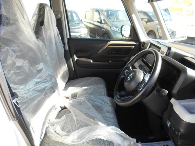 スペーシア ハイブリッドＸ　届出済未使用車　セーフティプラスパッケージ　　電動パーキング　アダクティブクルーズコントロール　車線維持支援機能　スリムサーキュレーター　ＬＥＤヘッドライト　マルチユースフラップ　全国新車メーカー保証（4枚目）