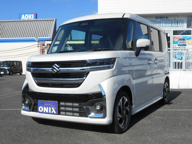 スペーシアカスタム ハイブリッドＸＳ　届出済未使用車　全方位モニター付９インチナビ　フルセグＴＶ　ヘッドアップディスプレイ　電動パーキング　ステアリングヒーター　シートヒーター　スリムサーキュレーター　全国新車メーカー保証（25枚目）