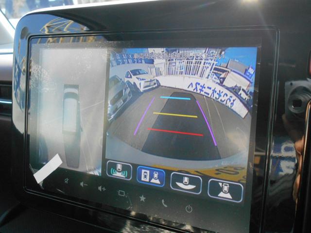 スペーシアカスタム ハイブリッドＸＳターボ　届出済未使用車　２トーンルーフ　ターボ　全方位モニター付９インチナビ　ヘッドアップディスプレイ　電動パーキング　ステアリングヒーター　シートヒーター　スリムサーキュレーター　全国新車メーカー保証（3枚目）