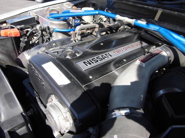 GT-R ワンオーナー 中期型 整備点検記録あり ニスモタイベル TEIN車高調 HKS車検対応マフラー ETC 禁煙車 スパークシルバーメタリック 純正アルミ クイックシフト(31枚目)
