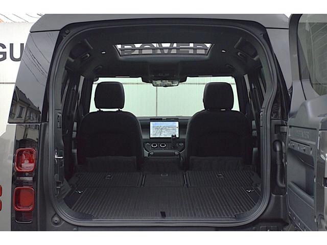 ディフェンダー 110X-ダイナミックSE D350 HAKUBA EDITION スライディングパノラミックルーフ ソフトクローズテールドア エアサスペンションパック 3ゾーンエアコン スペアホイールカバー(ボディ同色) クリアサイドビューミラー(34枚目)