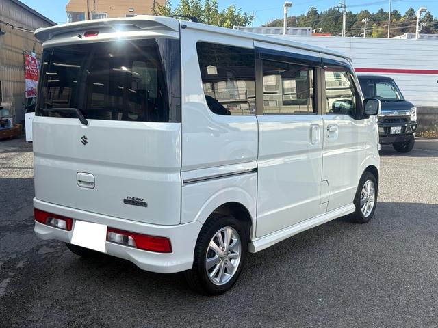 エブリイワゴン ＰＺターボ　３カ月３，０００ｋｍ保証付　ワンオーナー　社外ナビ　フルセグＴＶ　Ｂｌｕｅｔｏｏｔｈ接続　バックカメラ　片側パワースライドドア　１４インチ純正ＡＷ　ＥＴＣ車載器　ＨＩＤオートライト　フォグライト（5枚目）