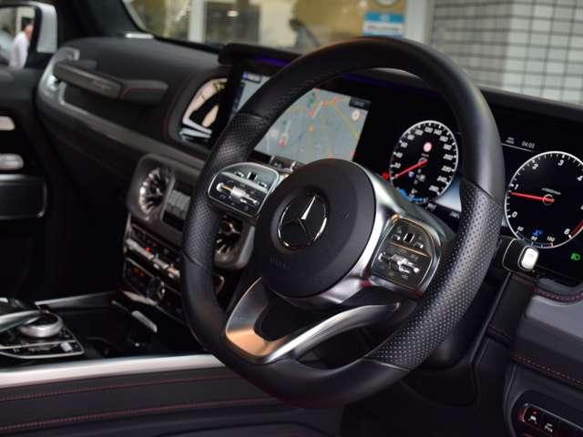 Gクラス G400d AMGライン ディーゼルターボ 4WD マヌファクプラス MY2024 ベンガルレッドナッパレザー ワンオーナー 禁煙車(6枚目)