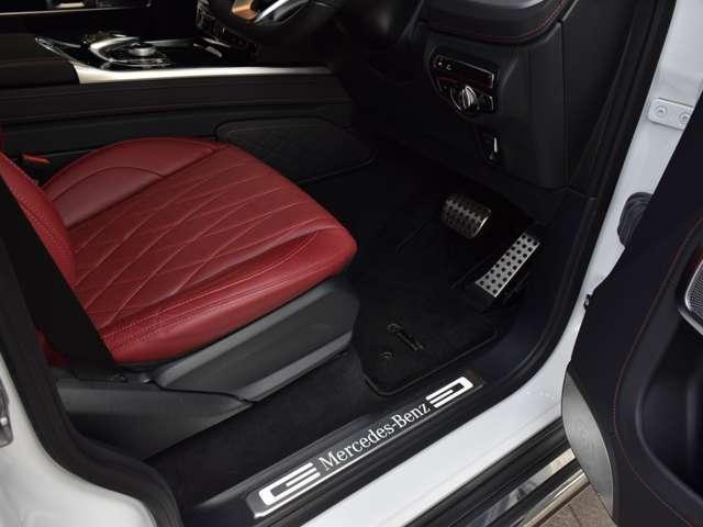 Gクラス G400d AMGライン ディーゼルターボ 4WD マヌファクプラス MY2024 ベンガルレッドナッパレザー ワンオーナー 禁煙車(8枚目)