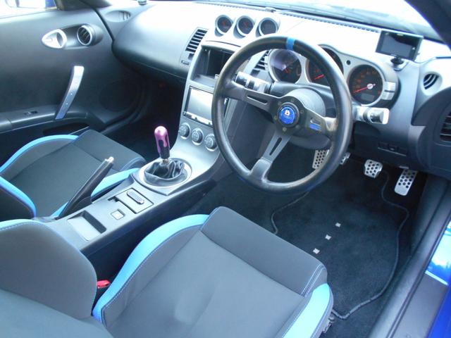 フェアレディＺ バージョンＳ　テイン車高調　ＨＫＳ検対マフラー　ワーク１９インチアルミ　スパルコセミバケ　カロッツエリアナビフルセグＴＶＢカメラ　ＥＴＣ　キーレス　キセノン　記録簿（15枚目）