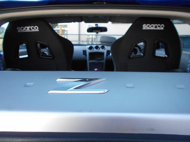 フェアレディＺ バージョンＳ　テイン車高調　ＨＫＳ検対マフラー　ワーク１９インチアルミ　スパルコセミバケ　カロッツエリアナビフルセグＴＶＢカメラ　ＥＴＣ　キーレス　キセノン　記録簿（23枚目）