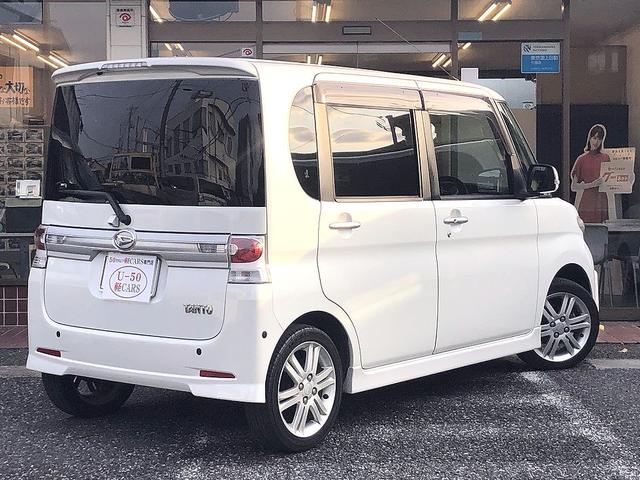 タント カスタムRS インタークーラーターボ純正ナビバックカメラフルセグTV CD DVD コーナーセンサーオートライトオートワイパーウーファー ETC パワースライド フォグスモークフィルムスマートキー衝突安全ボディ(12枚目)