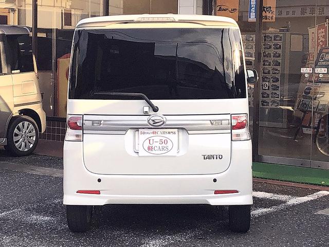 タント カスタムRS インタークーラーターボ純正ナビバックカメラフルセグTV CD DVD コーナーセンサーオートライトオートワイパーウーファー ETC パワースライド フォグスモークフィルムスマートキー衝突安全ボディ(13枚目)