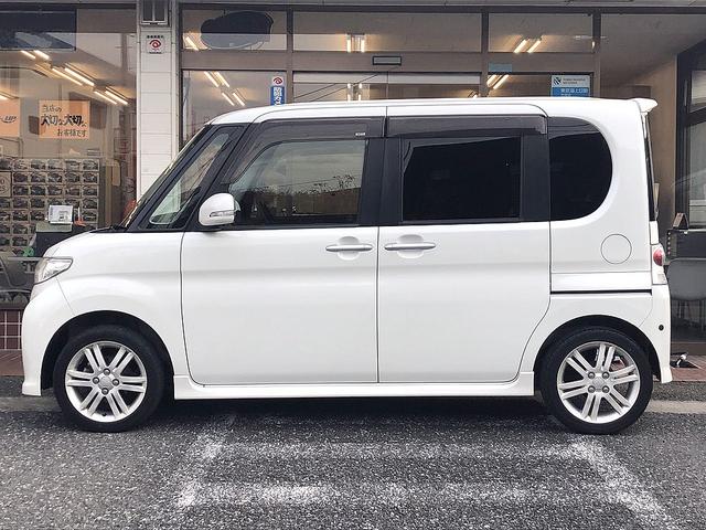 タント カスタムRS インタークーラーターボ純正ナビバックカメラフルセグTV CD DVD コーナーセンサーオートライトオートワイパーウーファー ETC パワースライド フォグスモークフィルムスマートキー衝突安全ボディ(15枚目)