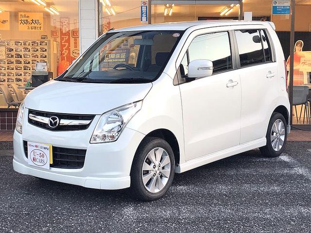 AZワゴン XSスペシャル 純正フルエアロ 社外ナビ ワンセグTV CD プッシュスタート ETC スマートキー 電動格納式ウィンカードアミラー 純正アルミ ABS Wエアバック 衝突安全ボディ(8枚目)