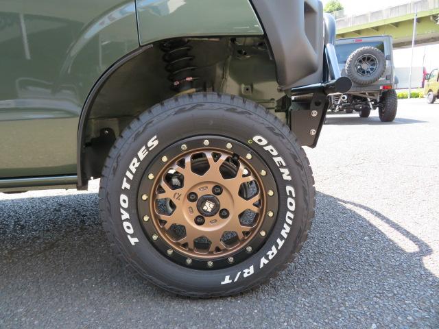 エブリイ ジョインターボ　４ＷＤ　４インチアップ　ＭＡＸＸＩＳ　ＢＡＣＫＳＨＯＴ　１９５Ｒ１４　ＸＴＲＥＭＥ－Ｊ　ＸＪ０４ブロンズ　ジムリィフェイスキット　リアバンパー　ＧＭＮフロントバンパーガード（14枚目）