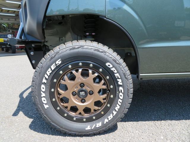 ジョインターボ　４ＷＤ　４インチアップ　ＭＡＸＸＩＳ　ＢＡＣＫＳＨＯＴ　１９５Ｒ１４　ＸＴＲＥＭＥ－Ｊ　ＸＪ０４ブロンズ　ジムリィフェイスキット　リアバンパー　ＧＭＮフロントバンパーガード(17枚目)