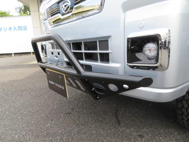 ハイゼットトラック ジャンボエクストラ　４インチアップ　フロントガードバー　バックショット１９５Ｒ１４　ＸＴＲＥＭＥ－Ｊ　ＸＪ０４　電子制御式４ＷＤ　スーパーデフロック　ＣＶＴ　視界補助パック　マッドフラップ（15枚目）