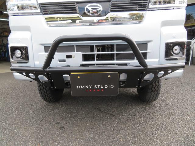 ハイゼットトラック ジャンボエクストラ　４インチアップ　フロントガードバー　バックショット１９５Ｒ１４　ＸＴＲＥＭＥ－Ｊ　ＸＪ０４　電子制御式４ＷＤ　スーパーデフロック　ＣＶＴ　視界補助パック　マッドフラップ（16枚目）