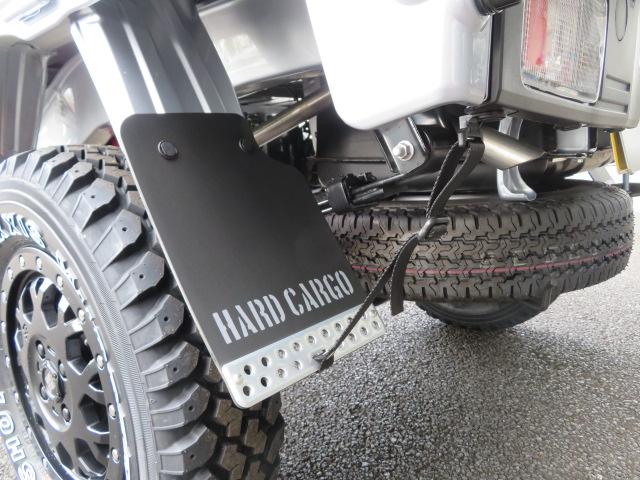 ハイゼットトラック ジャンボエクストラ　４インチアップ　フロントガードバー　バックショット１９５Ｒ１４　ＸＴＲＥＭＥ－Ｊ　ＸＪ０４　電子制御式４ＷＤ　スーパーデフロック　ＣＶＴ　視界補助パック　マッドフラップ（22枚目）