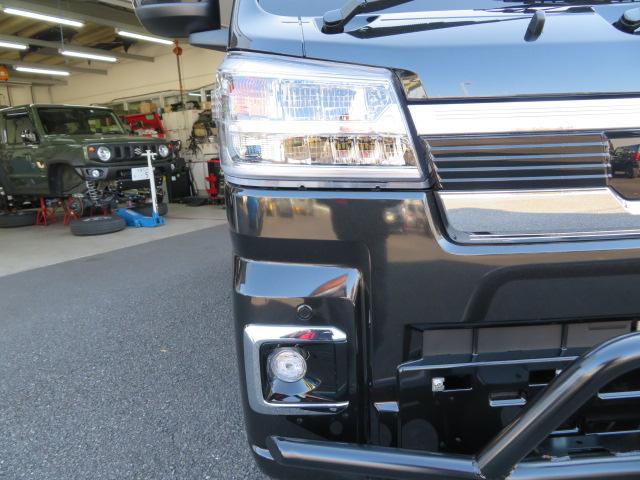 ハイゼットトラック ジャンボエクストラ 4インチアップ フロントガードバー付 バックショット195R14 XTREME-J XJ04 電子制御式4WD スーパーデフロック CVT 視界補助パック マッドフラップ(20枚目)