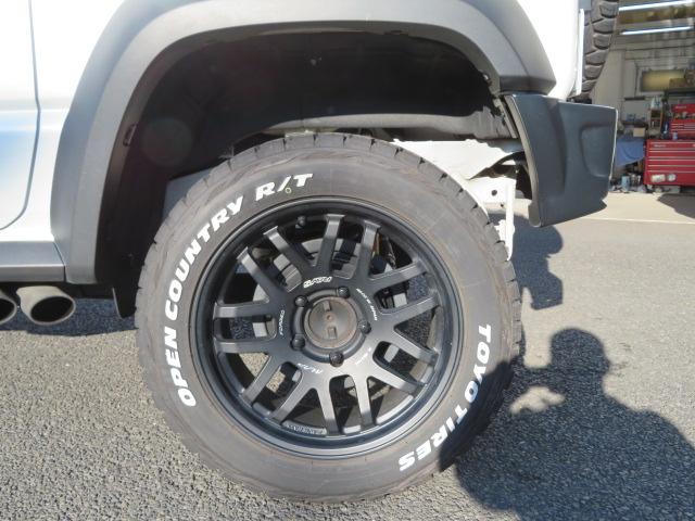 ジムニーシエラ ＪＣ　３型　モトレージ３インチアップキットビルシュタイン　ショウワガレージＡＢＳフロントバンパー／リアバンパー　サクソン左出しマフラー　オープンカントリーＲＴ２２５／６０Ｒ１８　ＲＡＹＳ　Ａ．ＬＡＰ－０７Ｘ（9枚目）