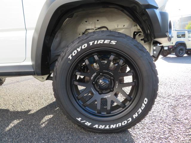 ジムニーシエラ ＪＣ　３型　モトレージ３インチアップキットビルシュタイン　ショウワガレージＡＢＳフロントバンパー／リアバンパー　サクソン左出しマフラー　オープンカントリーＲＴ２２５／６０Ｒ１８　ＲＡＹＳ　Ａ．ＬＡＰ－０７Ｘ（11枚目）