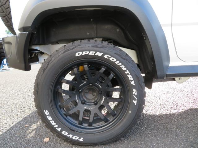 ジムニーシエラ ＪＣ　３型　モトレージ３インチアップキットビルシュタイン　ショウワガレージＡＢＳフロントバンパー／リアバンパー　サクソン左出しマフラー　オープンカントリーＲＴ２２５／６０Ｒ１８　ＲＡＹＳ　Ａ．ＬＡＰ－０７Ｘ（12枚目）