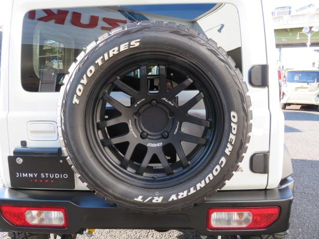 ジムニーシエラ ＪＣ　３型　モトレージ３インチアップキットビルシュタイン　ショウワガレージＡＢＳフロントバンパー／リアバンパー　サクソン左出しマフラー　オープンカントリーＲＴ２２５／６０Ｒ１８　ＲＡＹＳ　Ａ．ＬＡＰ－０７Ｘ（35枚目）