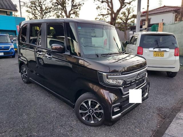 N-BOXカスタム G・Lホンダセンシング ギャザズナビ・テレビ・リヤカメラ・前後ドライブレコーダー・両側パワースライドドア・ビルトインETC・スマートキーLEDヘッドライト(2枚目)