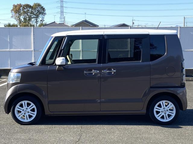 Ｎ－ＢＯＸ ２トーンカラースタイル　ＧターボＳＳパッケージ　ナビ＆地デジＴＶ　ブレーキアシスト　クルーズコントロール　パドルシフト　両側パワースライドドア　ＥＴＣ　スマートキー　１４インチアルミ　Ｂｌｕｅｔｏｏｔｈ　ホワイトルーフツートンカラー（8枚目）