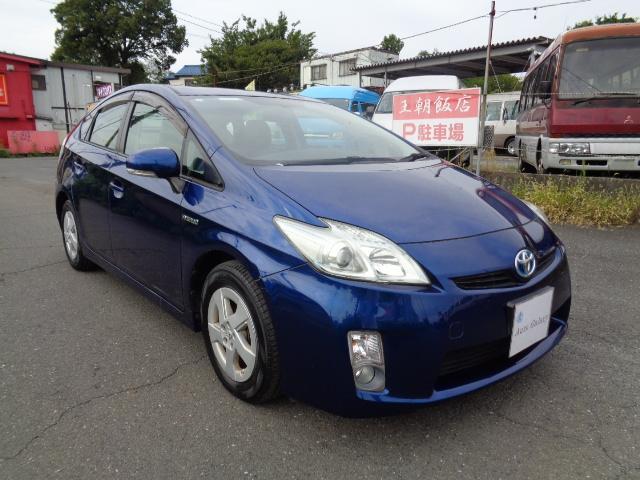 プリウス Sグレード 2WD AT 2ZR-3JMエンジン 1800ccガソリン アルミホイール ワンセグTV オートエアコン カーナビ センタードアロック キーレス ETC 取説 整備記録簿 ABS 塗装現状(3枚目)