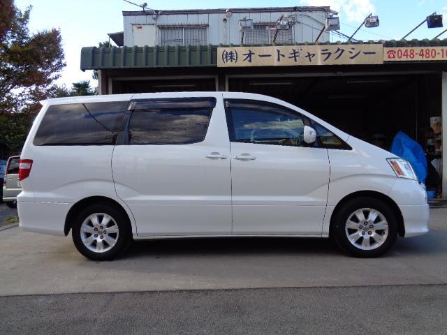 アルファードV MXトレゾアアルカンターラバージョン MXトレゾアアルカンターラバージョン 1MZ 3000ccガソリン 8人乗り 5ドア MNH10W 取説 ワンセグTV バックモニター ナビ アルミホイール 左リア自動ドア 時計 空気清浄機 ETC(7枚目)