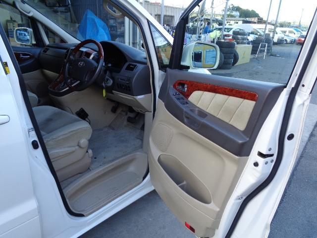 アルファードV MXトレゾアアルカンターラバージョン MXトレゾアアルカンターラバージョン 1MZ 3000ccガソリン 8人乗り 5ドア MNH10W 取説 ワンセグTV バックモニター ナビ アルミホイール 左リア自動ドア 時計 空気清浄機 ETC(12枚目)