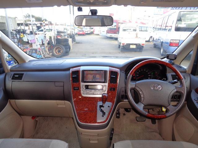 アルファードV MXトレゾアアルカンターラバージョン MXトレゾアアルカンターラバージョン 1MZ 3000ccガソリン 8人乗り 5ドア MNH10W 取説 ワンセグTV バックモニター ナビ アルミホイール 左リア自動ドア 時計 空気清浄機 ETC(22枚目)