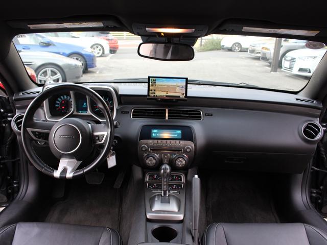 シボレーカマロ LT RS 正規ディーラー車 黒革 社外ナビ 地デジ バックカメラ スペアキー ヘッドUPD 後方センサー クルコン パワーシート(6枚目)