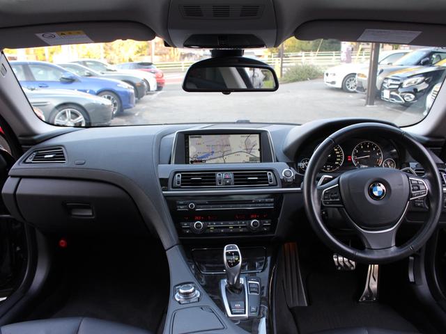 ６シリーズ ６４０ｉクーペ　黒革　サンルーフ　純正ナビ　走行ＴＶ　ＬＥＤヘッド　Ｂｌｕｅｔｏｏｔｈ　ＥＴＣ　パワーシートヒーター　取説　記録簿　スペアキー　パドルシフト（6枚目）