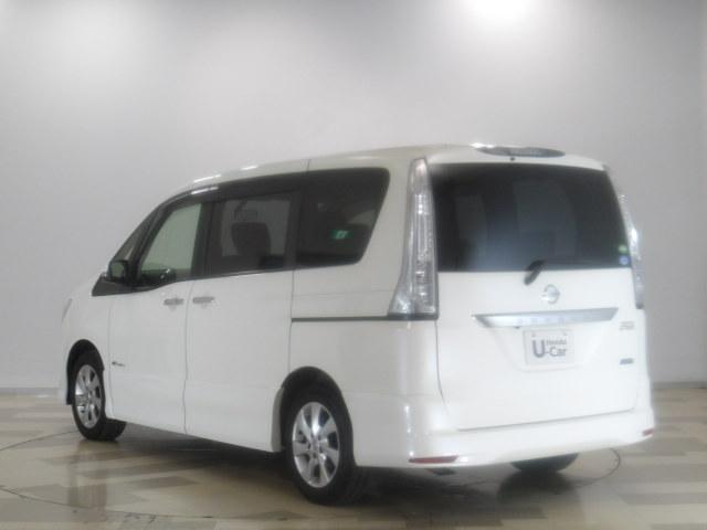 セレナ ハイウェイスターS-ハイブリッド 禁煙車 SDナビゲーション リアカメラ ETC リア左側パワースライドドア スマートキー フルセグTV CD クルーズコントロール ディスチャージヘッドライト アルミホイール VSA ワンオーナ(17枚目)