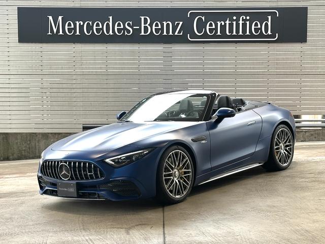 ＳＬ ＳＬ４３　デモカーアップ／黒幌／Ｂｕｒｍｅｓｔｅｒサウンド／メモリー付パワーシート／シートヒーター／シートベンチレーション／ヘッドアップディスプレイ／電動リアゲート／純正ドラレコ／３６０度カメラ／スペクトルブル（3枚目）