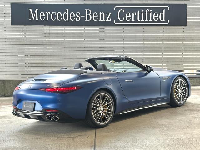ＳＬ ＳＬ４３　デモカーアップ／黒幌／Ｂｕｒｍｅｓｔｅｒサウンド／メモリー付パワーシート／シートヒーター／シートベンチレーション／ヘッドアップディスプレイ／電動リアゲート／純正ドラレコ／３６０度カメラ／スペクトルブル（4枚目）