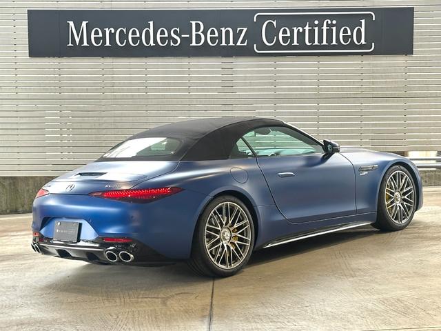 ＳＬ ＳＬ４３　デモカーアップ／黒幌／Ｂｕｒｍｅｓｔｅｒサウンド／メモリー付パワーシート／シートヒーター／シートベンチレーション／ヘッドアップディスプレイ／電動リアゲート／純正ドラレコ／３６０度カメラ／スペクトルブル（5枚目）