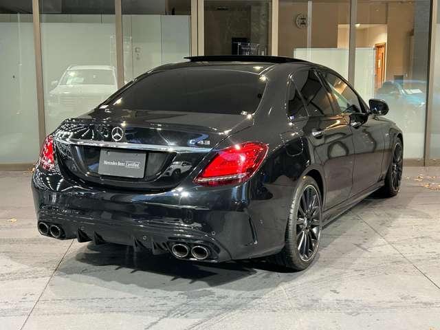 Cクラス C43 4マチック レーダーセーフティーパッケージ パーキングアシストリアビューカメラ アルミニウムボンネット マルチビームLED マルチファンクションステアリング AMG強化ブレーキシステム 360度カメラシステム(4枚目)
