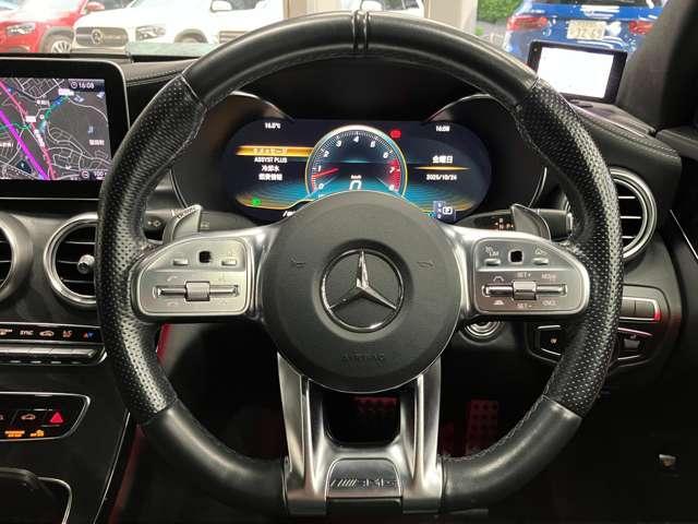 Cクラス C43 4マチック レーダーセーフティーパッケージ パーキングアシストリアビューカメラ アルミニウムボンネット マルチビームLED マルチファンクションステアリング AMG強化ブレーキシステム 360度カメラシステム(13枚目)