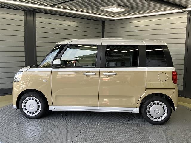 ムーヴキャンバス ストライプスＸ　届出済未使用車　両側電動スライドドア　クリアランスソナー　衝突被害軽減システム　オートライト　スマートキー　アイドリングストップ　電動格納ミラー　ベンチシート　ＣＶＴ　盗難防止システム　ＡＢＳ　ＥＳＣ（14枚目）
