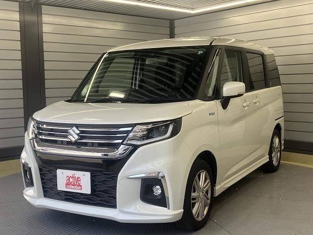 ソリオ ハイブリッドＭＺ　クリアランスソナー　オートクルーズコントロール　レーンアシスト　衝突被害軽減システム　両側電動スライドドア　オートライト　ＬＥＤヘッドランプ　スマートキー　アイドリングストップ　電動格納ミラー（13枚目）