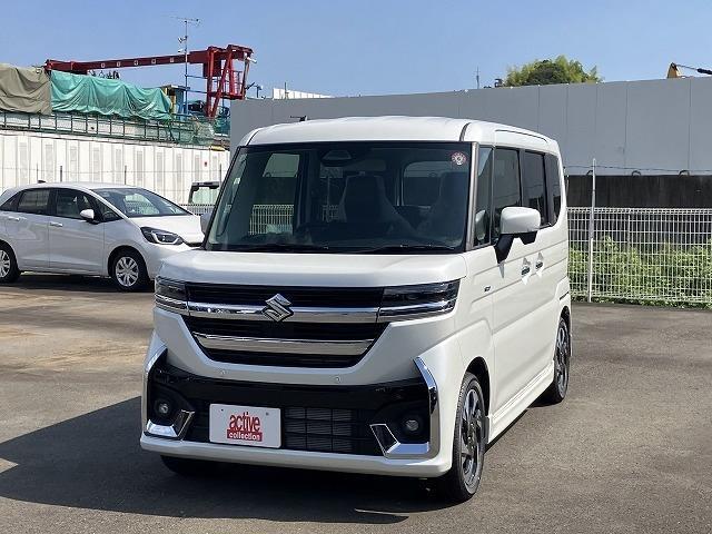 スペーシアカスタム ハイブリッドＸＳターボ　届出済未使用車　両側電動スライドドア　クリアランスソナー　オートクルーズコントロール　レーンアシスト　衝突被害軽減システム　オートライト　ＬＥＤヘッドランプ　スマートキー　アイドリングストップ（12枚目）