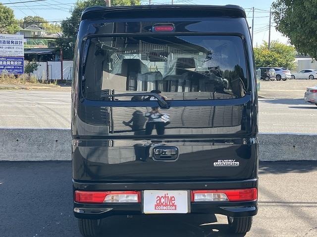 エブリイワゴン PZターボ 届出済未使用車 CVT 衝突被害軽減システム クリアランスソナー レーンアシスト 両側スライド・片側電動 スマートキー アイドリングストップ 電動格納ミラー シートヒーター ターボ オートライト(16枚目)