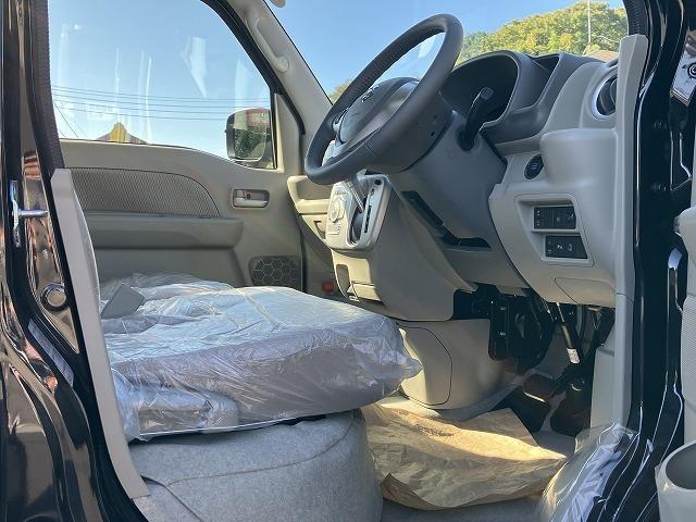 エブリイワゴン PZターボ 届出済未使用車 CVT 衝突被害軽減システム クリアランスソナー レーンアシスト 両側スライド・片側電動 スマートキー アイドリングストップ 電動格納ミラー シートヒーター ターボ オートライト(33枚目)