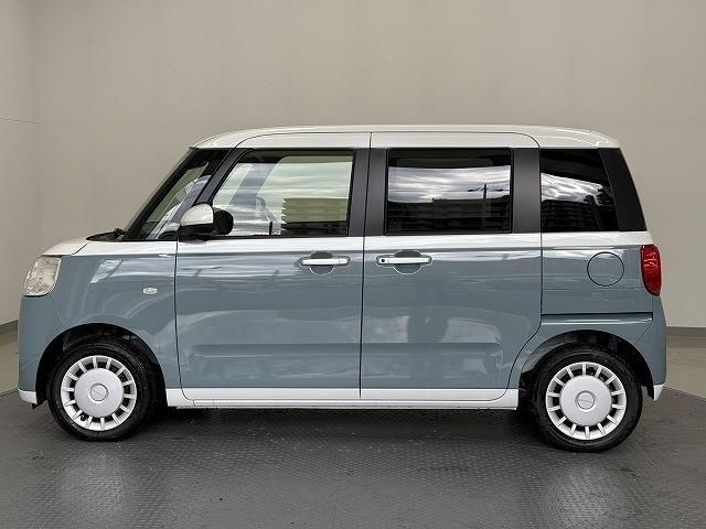 ムーヴキャンバス ストライプスＸ　届出済未使用車　両側電動スライドドア　クリアランスソナー　レーンアシスト　衝突被害軽減システム　オートライト　スマートキー　アイドリングストップ　電動格納ミラー　ベンチシート　ＣＶＴ　盗難防止システム（14枚目）