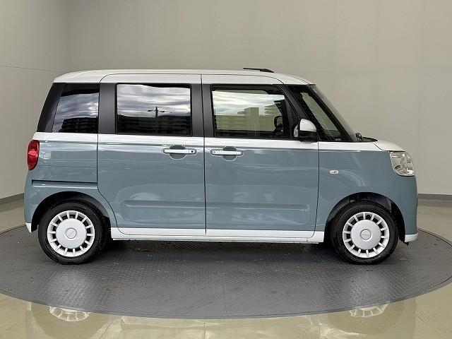 ムーヴキャンバス ストライプスＸ　届出済未使用車　両側電動スライドドア　クリアランスソナー　レーンアシスト　衝突被害軽減システム　オートライト　スマートキー　アイドリングストップ　電動格納ミラー　ベンチシート　ＣＶＴ　盗難防止システム（15枚目）