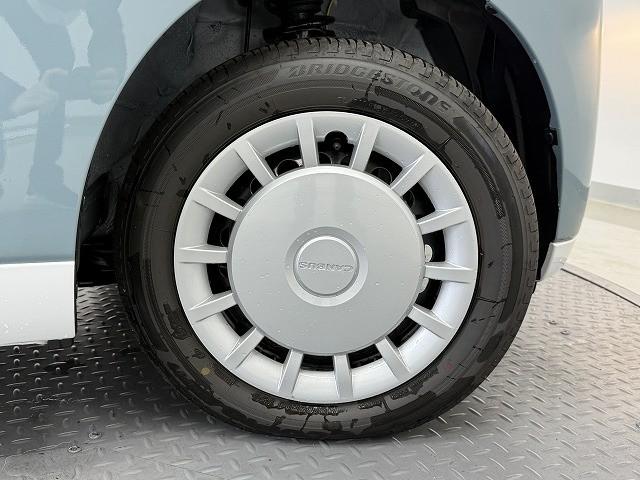 ムーヴキャンバス ストライプスＸ　届出済未使用車　両側電動スライドドア　クリアランスソナー　レーンアシスト　衝突被害軽減システム　オートライト　スマートキー　アイドリングストップ　電動格納ミラー　ベンチシート　ＣＶＴ　盗難防止システム（20枚目）